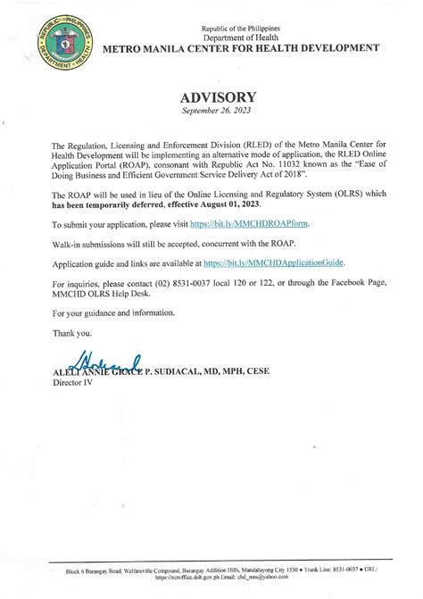 rled ncr|Department of Health .